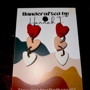 Clay Heart Earrings